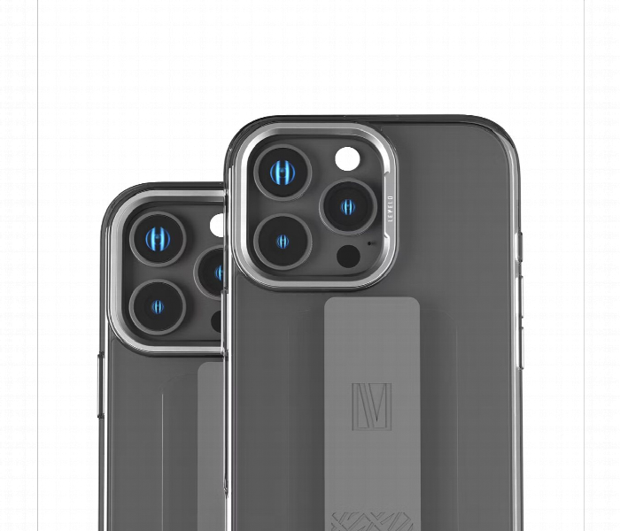 Levelo Graphia Imd Silicone Grip Case For Iphone 16 Pro Grey - Zoom Image 4