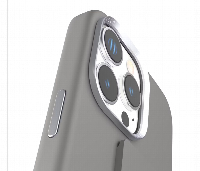 Levelo Morphix Silicone Case With Silicone Grip For Iphone 16 Pro Max Grey - Zoom Image 6