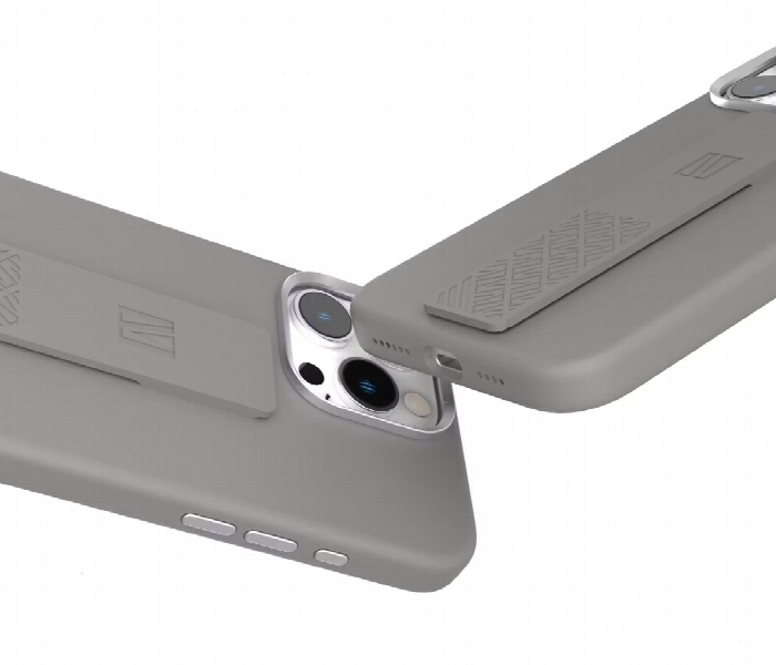 Levelo Morphix Silicone Case With Silicone Grip For Iphone 16 Pro Max Grey - Zoom Image 2
