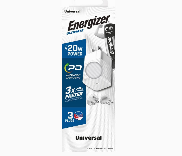 Energizer Wall Charger 20W Multi Plug White - Zoom Image