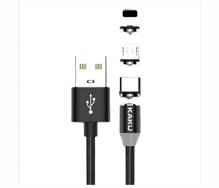 Kaku Magnetic Cable 3In1 Usb Type C  Lightning  Micro Usb Magnetic Charging Cable - Zoom Image 3
