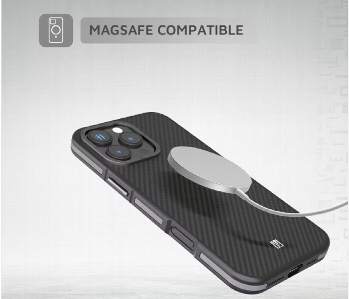 Levelo Ox Carbon Case For Iphone 16 Pro Max Grey - Zoom Image 4