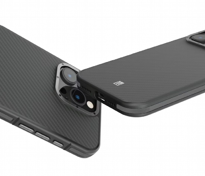 Levelo Ox Carbon Case For Iphone 16 Pro Max Grey - Zoom Image 2