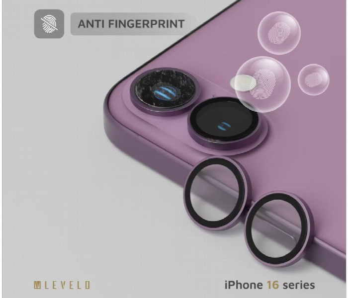 Levelo Duo Lens Protector For Iphone 16 Or 16 Plus Pink - Zoom Image 2