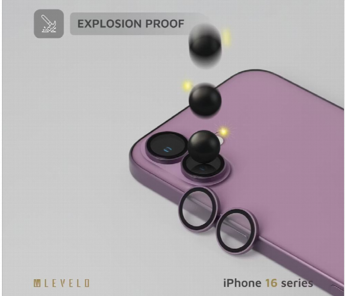 Levelo Duo Lens Protector For Iphone 16 Or 16 Plus Pink - Zoom Image 4