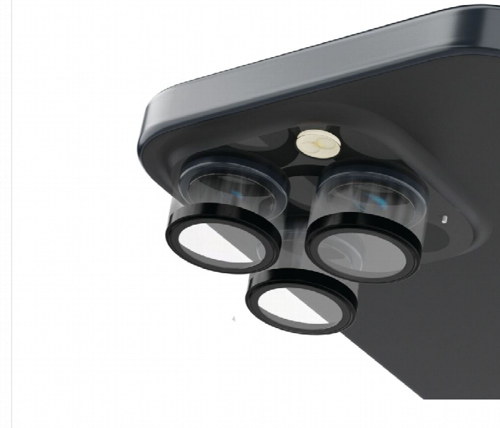 Levelo Lucent Trio 9H Camera Lens Protector Ip15 Pro Or 15 Pro Max  Black - Zoom Image 3