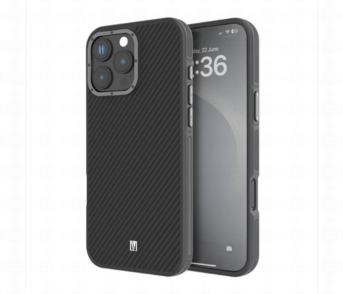 Levelo Ox Carbon Case For Iphone 16 Pro Grey - Zoom Image 1