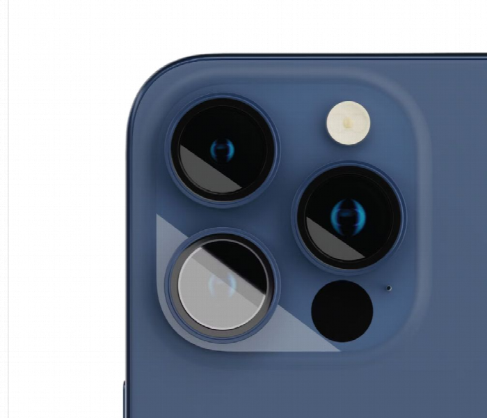 Levelo Lucent Trio 9H Hardness Camera Lens Protector For Iphone 15 Pro Or 15 Pro Max Blue - Zoom Image 2
