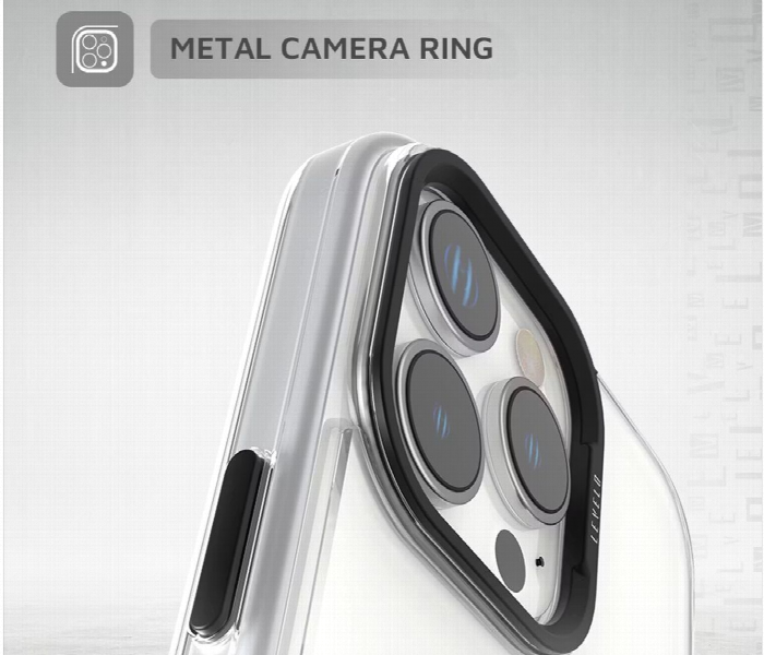 Levelo Morphix Clara Grip Case For Iphone 16 Pro Max Black - Zoom Image 5