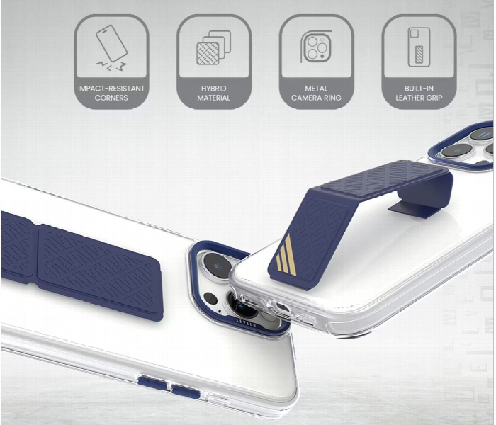 Levelo Morphix Clara Grip Case For Iphone 16 Pro Blue - Zoom Image 3