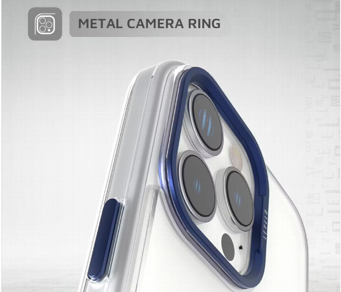 Levelo Morphix Clara Grip Case For Iphone 16 Pro Blue - Zoom Image 5