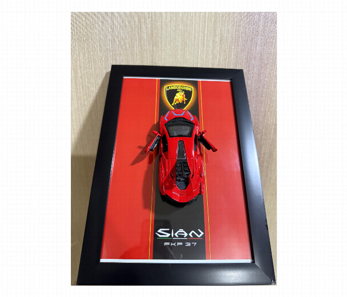 3D Model Car Frame Interactive Display Wall Decor With Openable Doors - Zoom Image 5