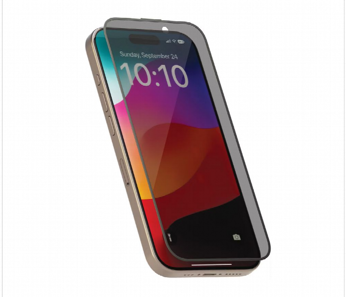 Levelo Privacy Soft Edge Twice Tempered Glass For Iphone 15 Plus  Black - Zoom Image 1