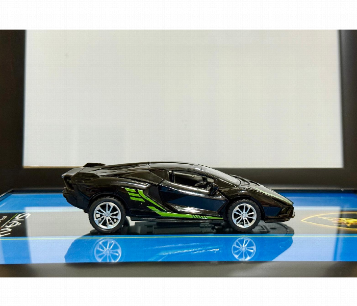 3D Model Car Frame Interactive Display Wall Decor With Openable Doors Black - Zoom Image 2