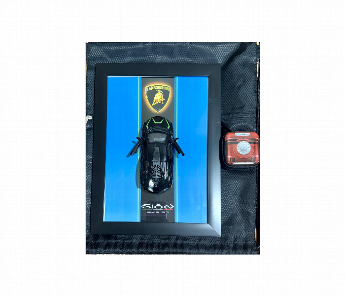 3D Model Car Frame Interactive Display Wall Decor With Openable Doors Black - Zoom Image 1