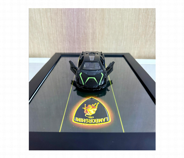 3D Model Car Frame Interactive Display Wall Decor With Openable Doors Brown - Zoom Image 4