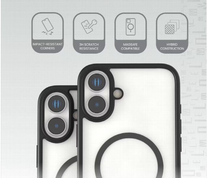 Levelo Magsafe Solo Case For Iphone 16 Plus Black - Zoom Image 3