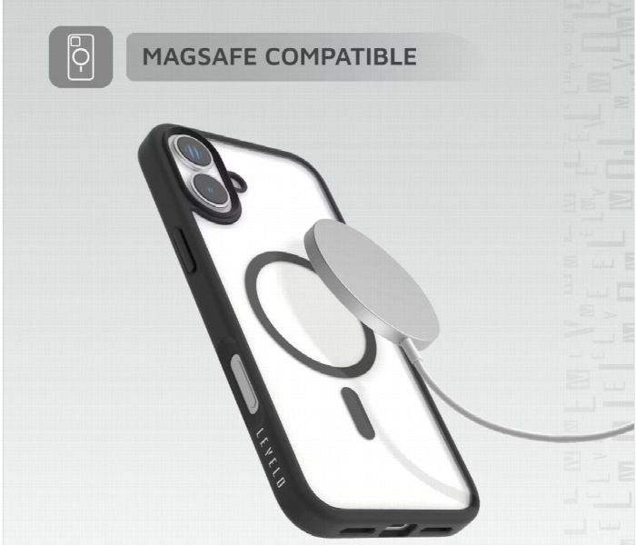 Levelo Magsafe Solo Case For Iphone 16 Plus Black - Zoom Image 4