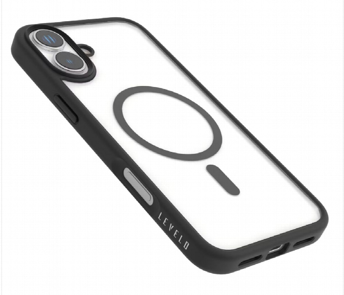 Levelo Magsafe Solo Case For Iphone 16 Plus Black - Zoom Image 5