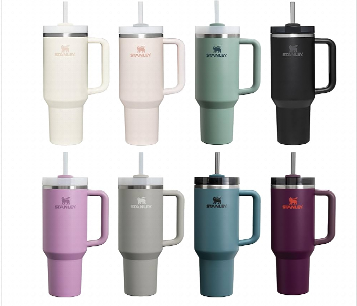Stanley Multi Color H20 Flowstate Quencher 40Oz Stainless Steel Insulated Tumbler With Straw - Zoom Image 1
