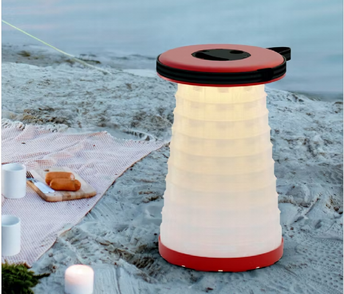 Porodo Lifestyle Portable Outdoor Illuminated Folding Seat Red - Zoom Image 2