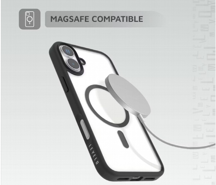 Levelo Magsafe Solo Case For Iphone 16 Black - Zoom Image 2