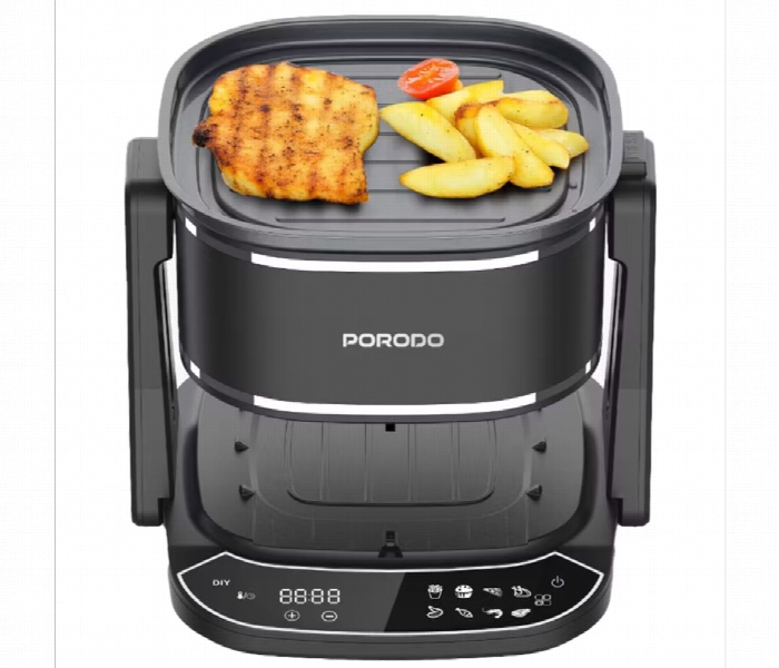 Porodo Lifestyle Dual Design Air Fryer And Grill - Zoom Image 2