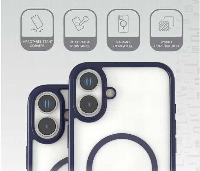 Levelo Magsafe Solo Case For Iphone 16 Blue - Zoom Image 6