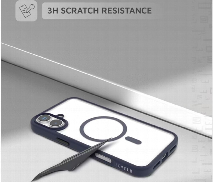 Levelo Magsafe Solo Case For Iphone 16 Blue - Zoom Image 3