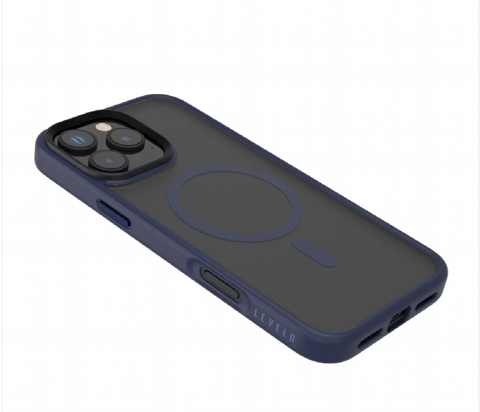Levelo Magsafe Matte Solo Case For Iphone 16 Pro Blue - Zoom Image 3