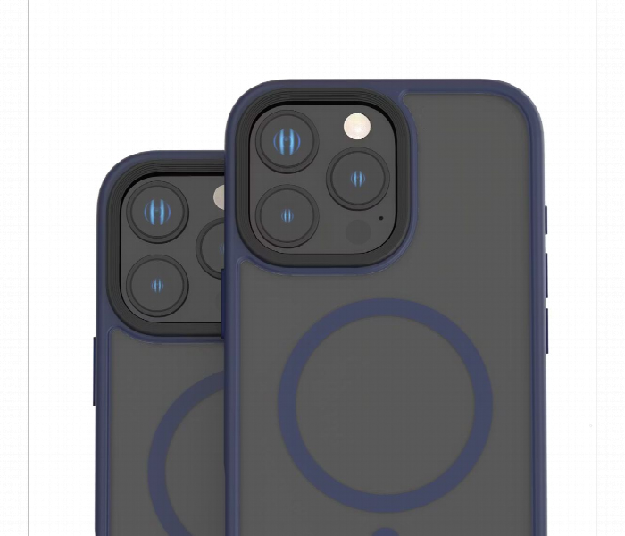 Levelo Magsafe Matte Solo Case For Iphone 16 Pro Blue - Zoom Image 4