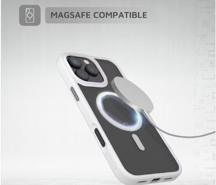 Levelo Magsafe Matte Solo Case For Iphone 16 Pro White - Zoom Image 5