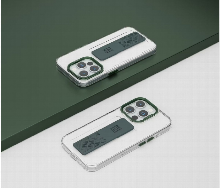 Levelo Graphia Imd Silicone Grip Case For Iphone 15 Pro Green - Zoom Image 5