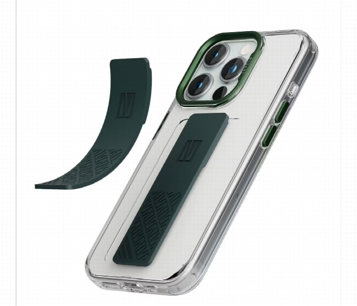 Levelo Graphia Imd Silicone Grip Case For Iphone 15 Pro Green - Zoom Image 3