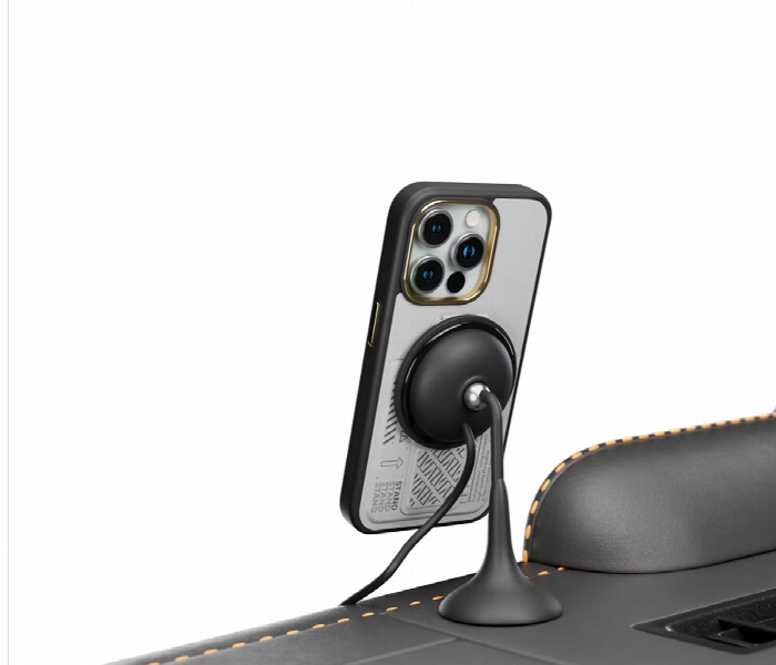 Levelo Morphix Gripstand Case With Cardholder For Iphone 15 Pro Grey - Zoom Image 5