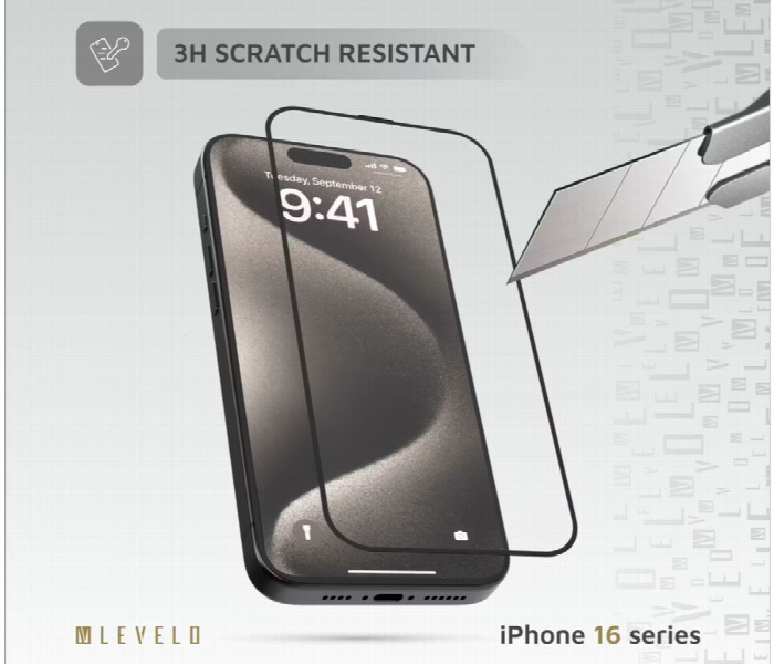 Levelo 3D Resin Glue High Silicone Aluminum Glass Hd Screen Protector For Iphone 16 - Zoom Image 3