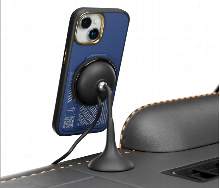 Levelo Morphix Gripstand Case With Cardholder For Iphone 15 Plus Blue - Zoom Image 7