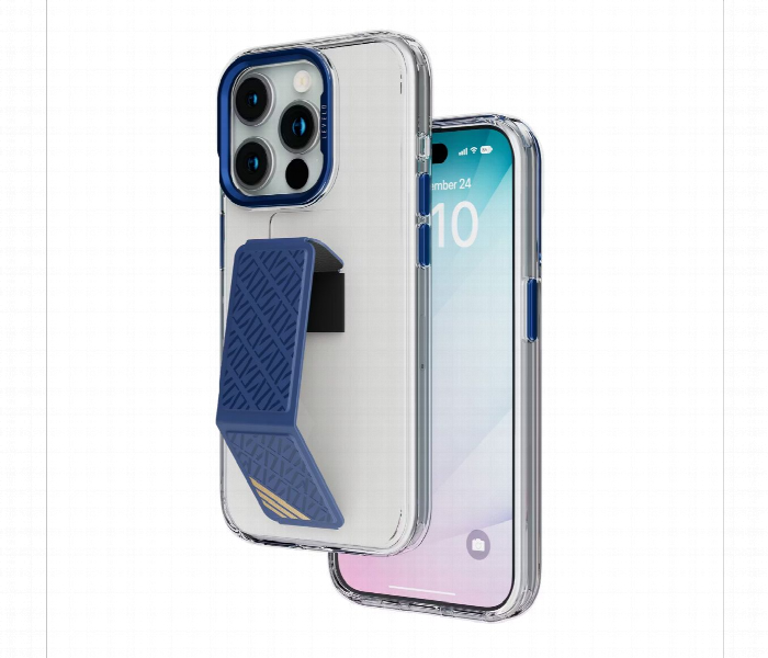 Levelo Morphix Clara Grip Case For Iphone 15 Pro Max Blue - Zoom Image 1