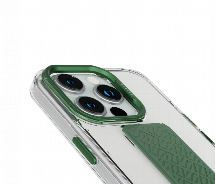 Levelo Morphix Clara Grip Case For Iphone 15 Pro Green - Zoom Image 3