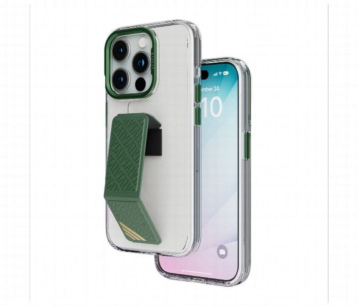 Levelo Morphix Clara Grip Case For Iphone 15Pro Green - Zoom Image 1