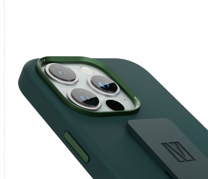 Levelo Morphix Silicone Case With Silicone Grip For Iphone 15 Pro Max Green - Zoom Image 2