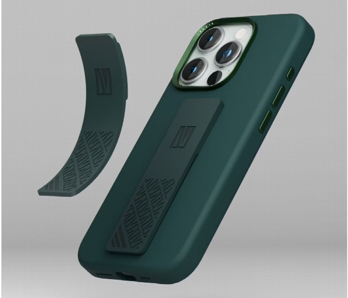 Levelo Morphix Silicone Case With Silicone Grip For Iphone 15 Pro Max Green - Zoom Image 4