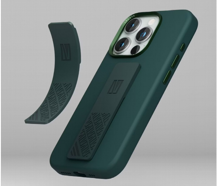 Levelo Morphix Silicone Grip Case For Iphone 15 Pro Green - Zoom Image 4
