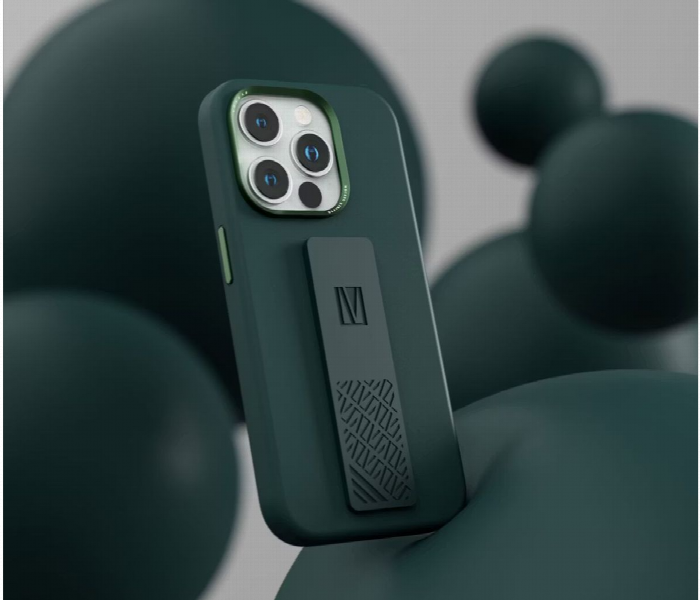 Levelo Morphix Silicone Grip Case For Iphone 15 Pro Green - Zoom Image 5