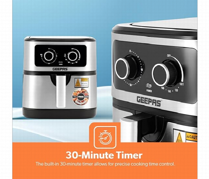 Geepas Gaf37506 7L Vortex Air Fryer 1800W Non Stick With Led Touchscreen - Zoom Image 4