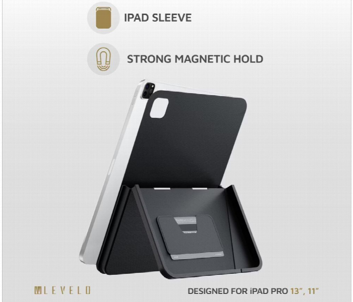 Levelo Omni 4 In 1 Case With Built In Hand Grip For Ipad Pro 11 Inch 2024 Black - Zoom Image 4