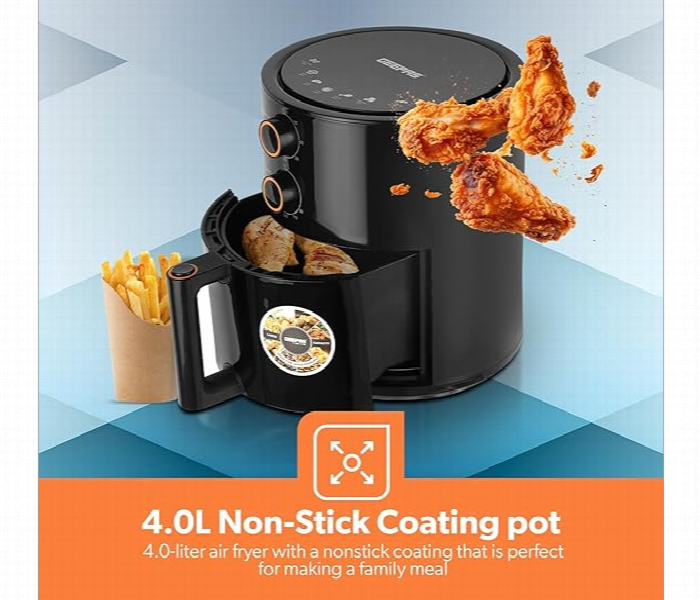 Geepas Gaf37513 Air Fryer 4L Non Stick Coating Pot With Vortex Frying Technology - Zoom Image 4