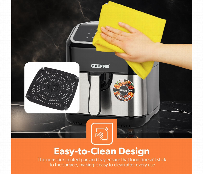 Geepas Gaf37527 5L Digital Convection Air Fryer With Vortex 10 In 1 And Led Touchscreen - Zoom Image 7