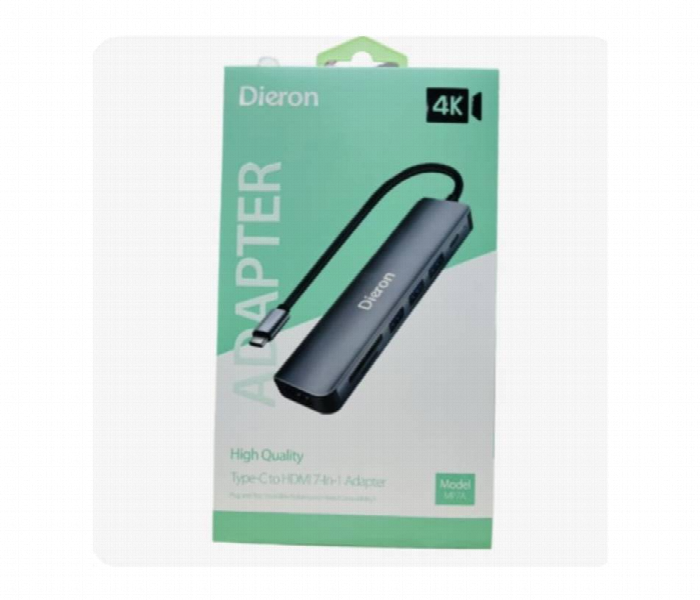 Dieron Type C To Hdmi 7 In1 Adapter - Zoom Image