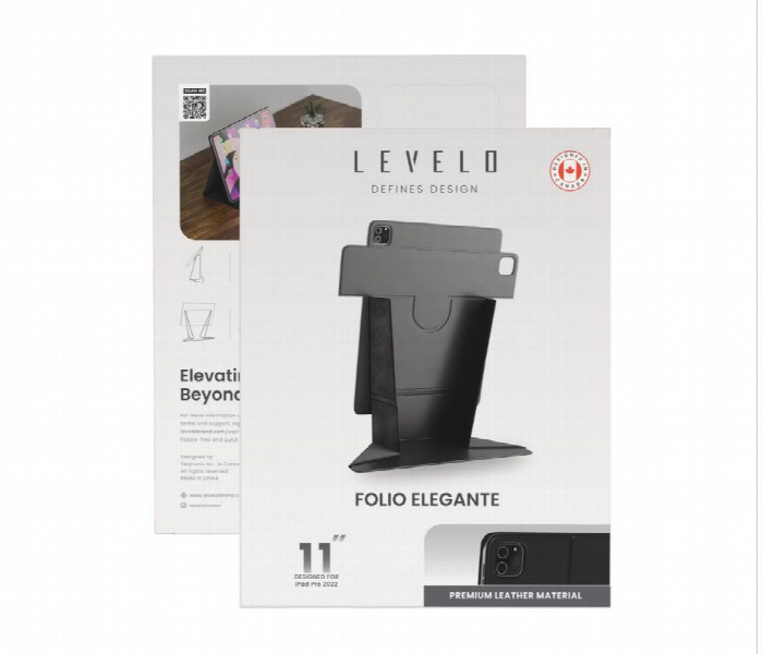 Levelo Elegante Folio Ipad Pro 11 Inch 2024 Case Black - Zoom Image 5